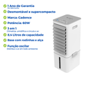 Ver imagem 4 de Climatizador Ar Frio 3 em 1 Ventilador Umidificador Purificador 8,4 Litros Cadence