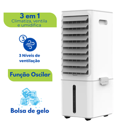 Climatizador Ar Frio 3 em 1 Ventilador Umidificador Purificador 8,4 Litros Cadence - 1