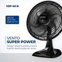 Ver imagem 2 de Ventilador de Mesa Mondial Super Power 40cm 220v 140w Preto Prata Vsp-40-b