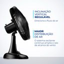 Ver imagem 4 de Ventilador de Mesa Mondial Super Power 40cm 220v 140w Preto Prata Vsp-40-b