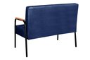 Ver imagem 2 de Sofá Namoradeira Ludmilla 2 Lugares Decoração, Sala, Recepção - Suede Azul Marinho