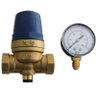 Válvula 3/4 regulador pressão água com manômetro Fêmea - 1