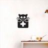 Adesivo de Parede Gato Doutor - Rosa - G - 1