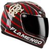 Mini Capacete Moto Enfeite e Decoração Mesa Times Futebol (Mini Helmet) - Flamengo - 5