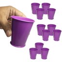 Ver imagem 2 de Balde Cachepot de Ferro Para Mesa Festa Evento 15 Anos Pequeno Roxo Com 24 unidades (balde-p-b)