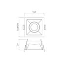 Ver imagem 2 de Spot de Embutir Recuado Stella Square Par 30 E27 Quadrado Bivolt