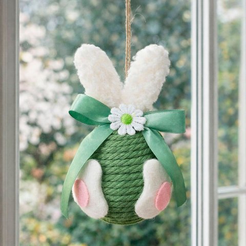 Pendente Ovinhos Coelho Páscoa Enfeite Decorativo de 13x8cm