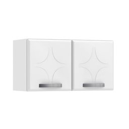 Armário Aéreo p/ Cozinha Rubi 2 Portas Branco - Telasul - 1