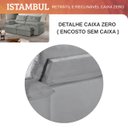 Ver imagem 2 de Sofá Istambul Retrátil e Reclinável Caixa Zero 2,00m Pillow de 15cm - Movenzo Estofados