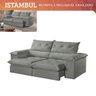 Sofá Istambul Retrátil e Reclinável Caixa Zero 2,00m Pillow de 15cm - Movenzo Estofados - 10