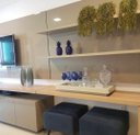 Ver imagem 2 de Bandeja Decoração Vidro Branco para Sala Aparador 40x25