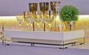 Ver imagem 4 de Bandeja Decoração Vidro Branco para Sala Aparador 40x25