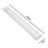 Kit 10 Luminária Tubular Led 36w 40w Slim Linear 120cm Frio - 2