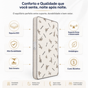 Ver imagem 3 de Colchão Solteiro 100% Espuma Bamboo Top Line D23 88x188x12cm Matelassê Toque Macio - Bege