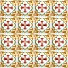 Adesivo para Azulejo Ladrilho Hidráulico Tenerife Vinil 15x15cm 16 peças Cosi Dimora - 2