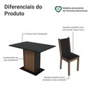 Ver imagem 4 de Conjunto Sala de Jantar Mesa Tampo de Vidro 4 Cadeiras Madesa