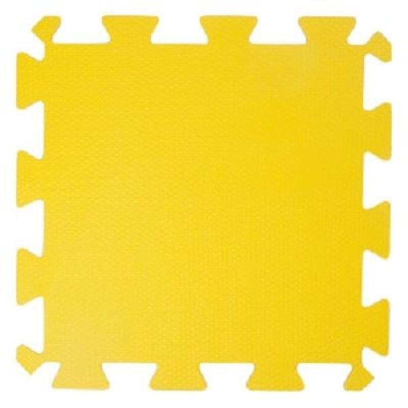 Tatame Eva Com Borda 1m X 1m X 20mm - Amarelo - 1