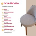 Ver imagem 4 de Conjunto Suíça com 2 Cadeiras Madeira Moderna Mobília Brisa/ Imbuia Nat.