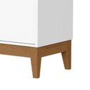 Ver imagem 3 de Comoda Sapateira Flip 1 Porta 4 Gavetas Branco Fosco