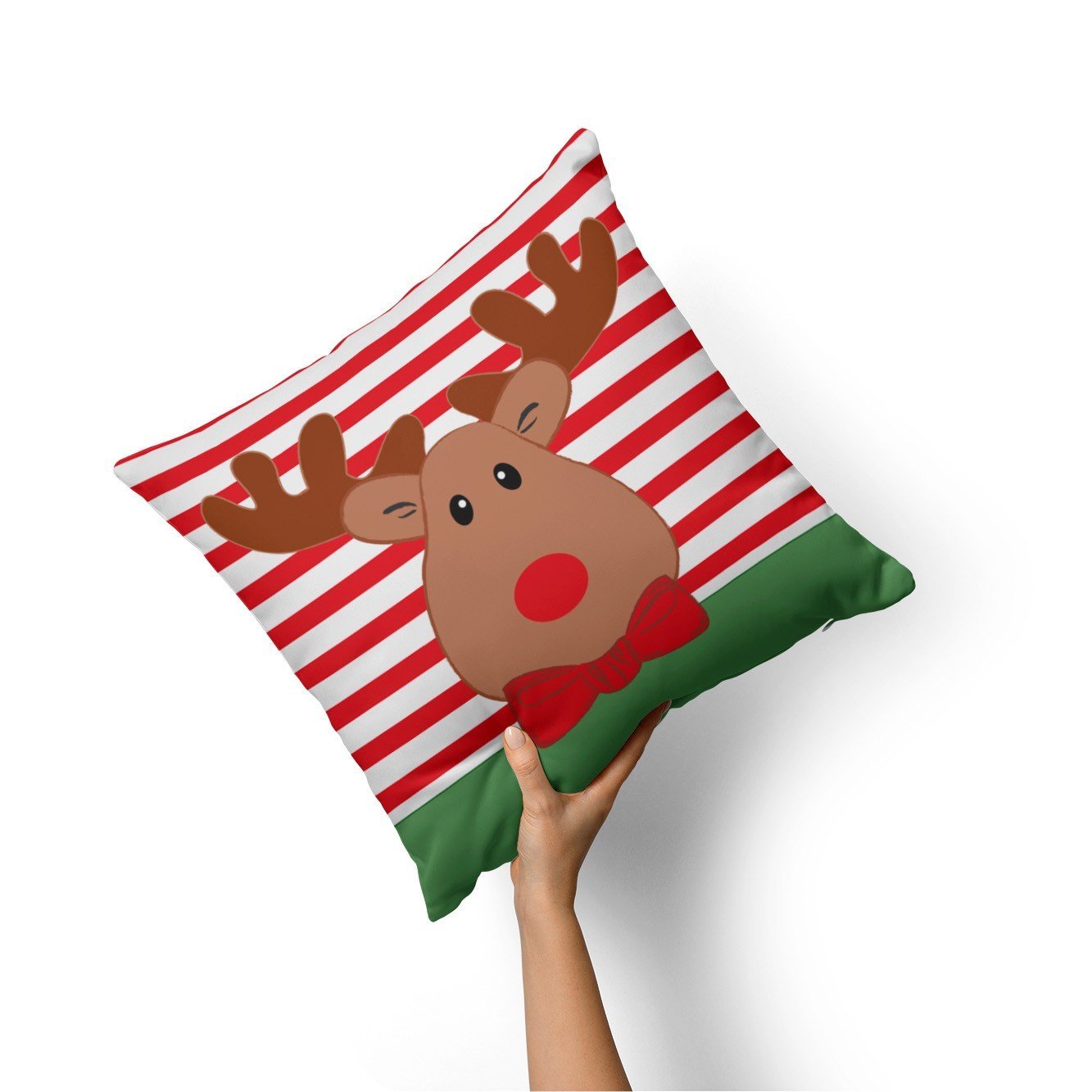 Kit Com 4 Capas Para Almofadas Decorativas Duende De Natal - 3