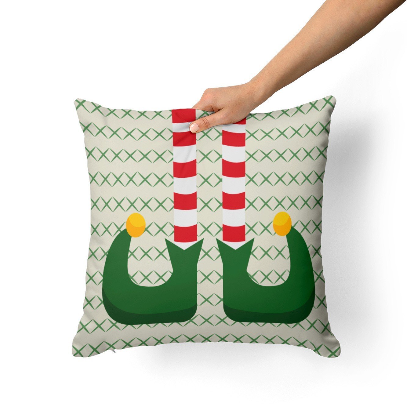 Kit Com 4 Capas Para Almofadas Decorativas Duende De Natal - 4