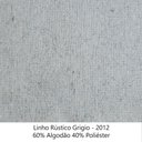 Ver mais imagens de Sofá 3 Lugares 2,20m Estofado em Linho Rústico Grigio com Pés Metálicos - Living Lucadi Home