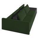 Ver imagem 7 de Sofá Ilha 2 Lugares Living 272cm Modulado Sala Lary Veludo/pu Pto K01 - D’Rossi