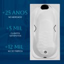 Ver imagem 5 de Banheira Retangular Hortênsia Imersão em Acrílico - 127v