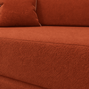 Ver imagem 4 de Sofá Modular Dobrável 3 em 1 Puff Sofá Cama Confortável em Espuma Alta Densidade - Terracota