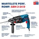 Ver imagem 6 de Martelete Perfurador Rompedor Gbh 2-24 D 820w 127v - Bosch