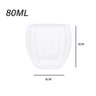 Conjunto 2 Copos de Café Parede Dupla de Vidro Borossilicato Classic 80ml Lyor - 3