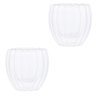 Conjunto 2 Copos de Café Parede Dupla de Vidro Borossilicato Classic 80ml Lyor - 1