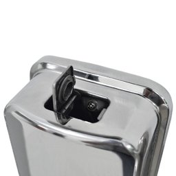 Saboneteira Inox 1000ml Dispensador Manual de Sabonete Líquido Alcool Gel Biovis - 4