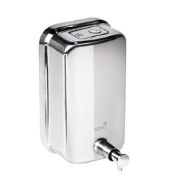 Saboneteira Inox 1000ml Dispensador Manual de Sabonete Líquido Alcool Gel Biovis - 1