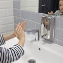 Ver imagem 2 de Saboneteira Inox 1000ml Dispensador Manual de Sabonete Líquido Alcool Gel Biovis