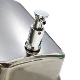 Saboneteira Inox 1000ml Dispensador Manual de Sabonete Líquido Alcool Gel Biovis - 5