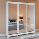 Ver imagem 1 de Guarda Roupa Casal Saion Plus 3 Portas com Espelho e Pés Moveis Lopas