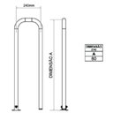 Ver imagem 2 de Barra de Apoio Articulado 80cm Aço Inox Escovado