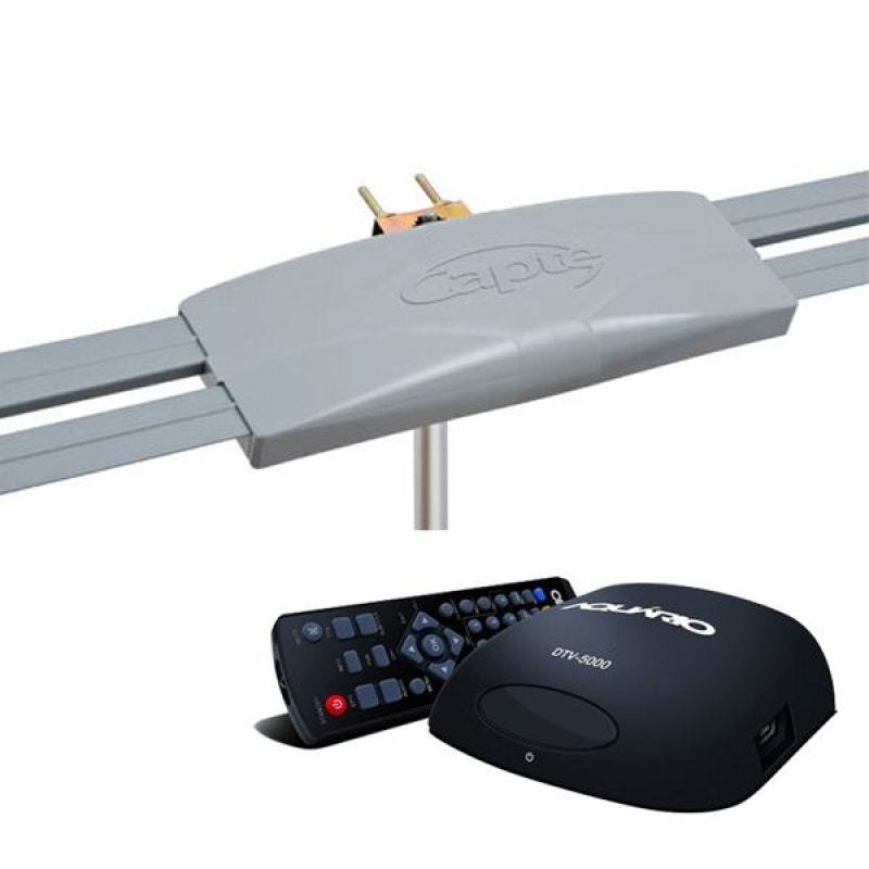 Conversor Digital DTV 5000 Aquario HDMI-Usb + Capte Grafite - 1