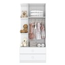 Ver imagem 3 de Guarda Roupa Infantil Amarelinha 2 Portas Branco Brilho - Henn