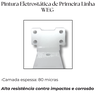4 Suportes 15cm Aço Resistente Design Invisível P/ Prateleira Formato Invertido Mão Francesa Branco - 6