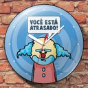 Ver imagem 1 de Relógio de Parede DrPepper Paiaço Você Está Atrasado
