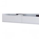 Ver imagem 3 de Rack Suspenso para Tv Life Branco Acetinado - Móveisaqui