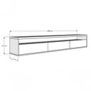 Ver imagem 6 de Rack Suspenso para Tv Life Branco Acetinado - Móveisaqui