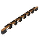 Ver imagem 3 de Conjunto de Escritório Noruega 6 Livreiro 2 Buffet e 7 Mesas 90cm - Via Nossa - Preto e Cedro