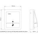 Ver imagem 2 de Acabamento para válvula de descarga Square Salvágua -  00449506