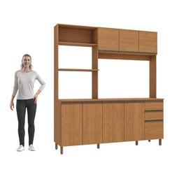 Cozinha Compacta Luna Kappesberg 3 Peças Canela 192,5cm - 8