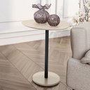 Ver mais imagens de Mesa Vitta de Canto Design Orgânico com Base em Aço – Sala e Decoração
