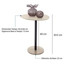 Ver imagem 2 de Mesa Vitta de Canto Design Orgânico com Base em Aço – Sala e Decoração