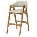 Ver imagem 7 de Banqueta Alta para Cozinha Sala de Jantar Bar Suran L02 Linho Champagne - Lyam Decor